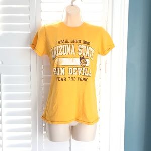 BOGO Arizona State Sun Devils Women's Small Gold Short Sleeve Tshirt
